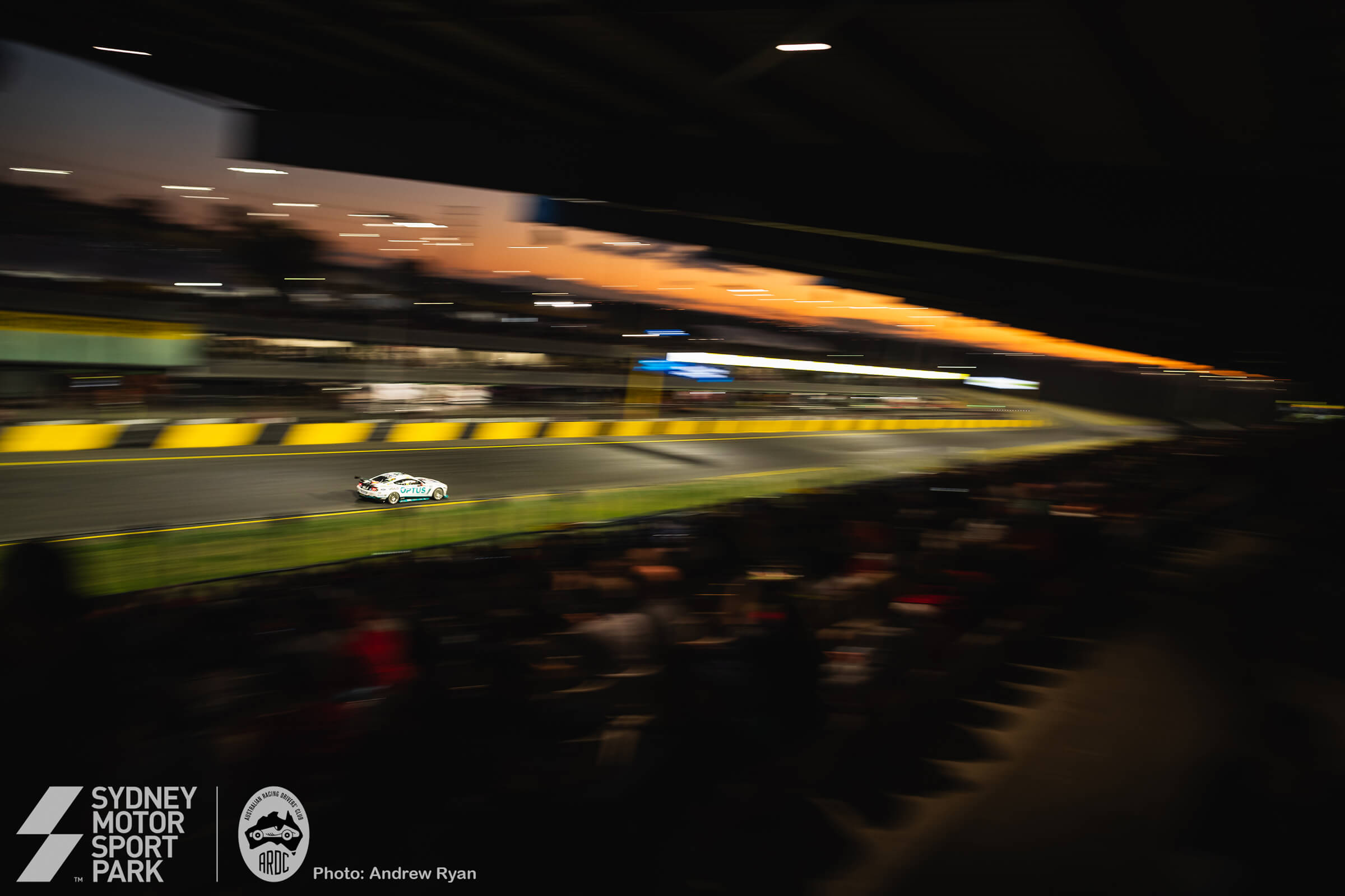 Chasing the apex under lights at Sydney Motorsport Park